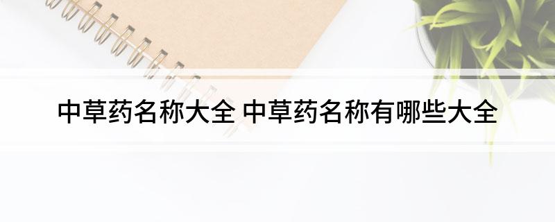 中草药名称大全(图1)
