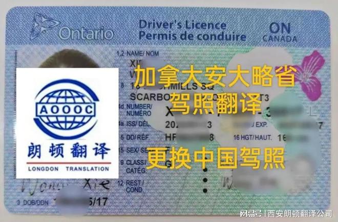 B·sport（中国体育）：加拿大驾照翻译换西安驾照需要的资料